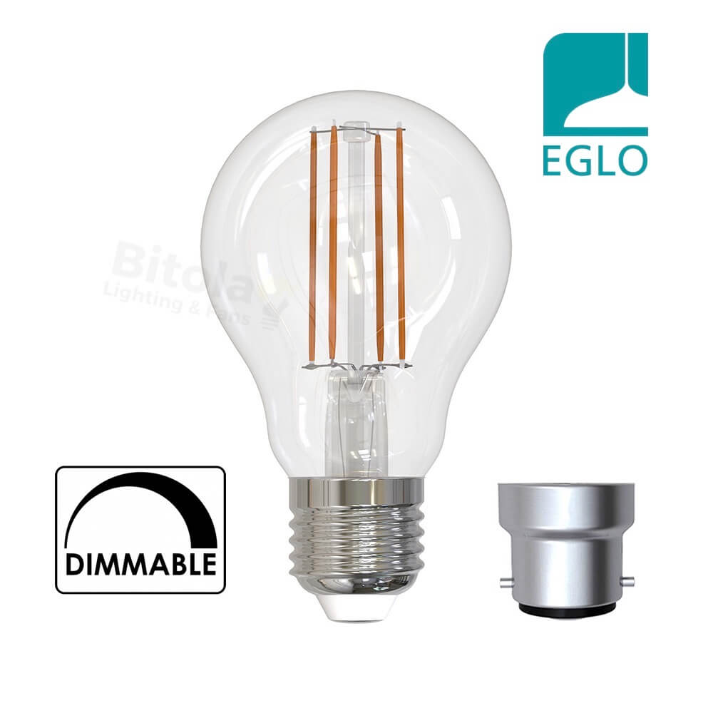 أجاد التربة نظرية النسبية  Eglo A60 Clear 9w LED Glass Globe - Bitola Lighting and Fans