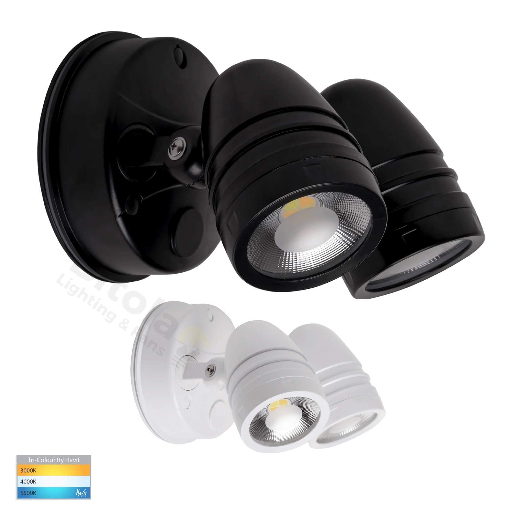 Lighting LED and Havit 30w HV3793T Adjustable Bitola Focus Twin Fans Light Spot Double -